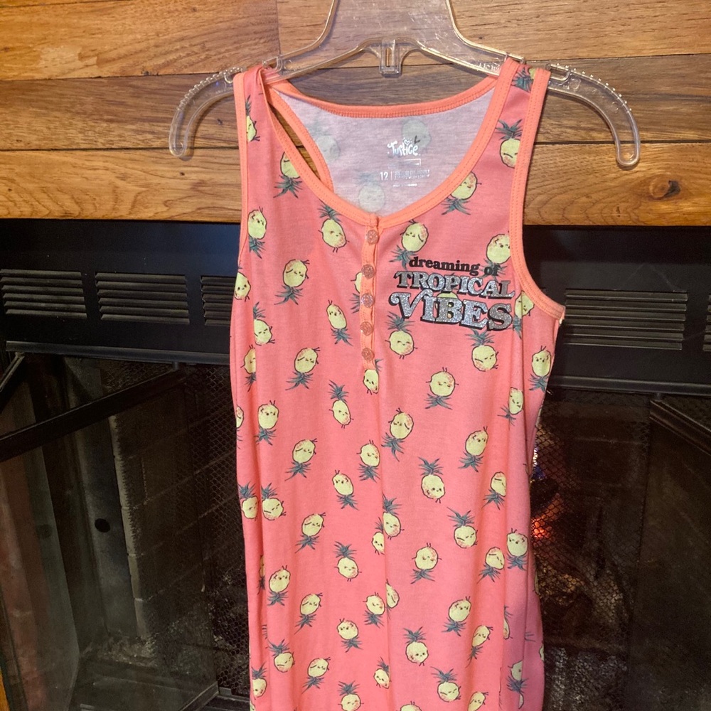 NWT Justice pineapple nightgown